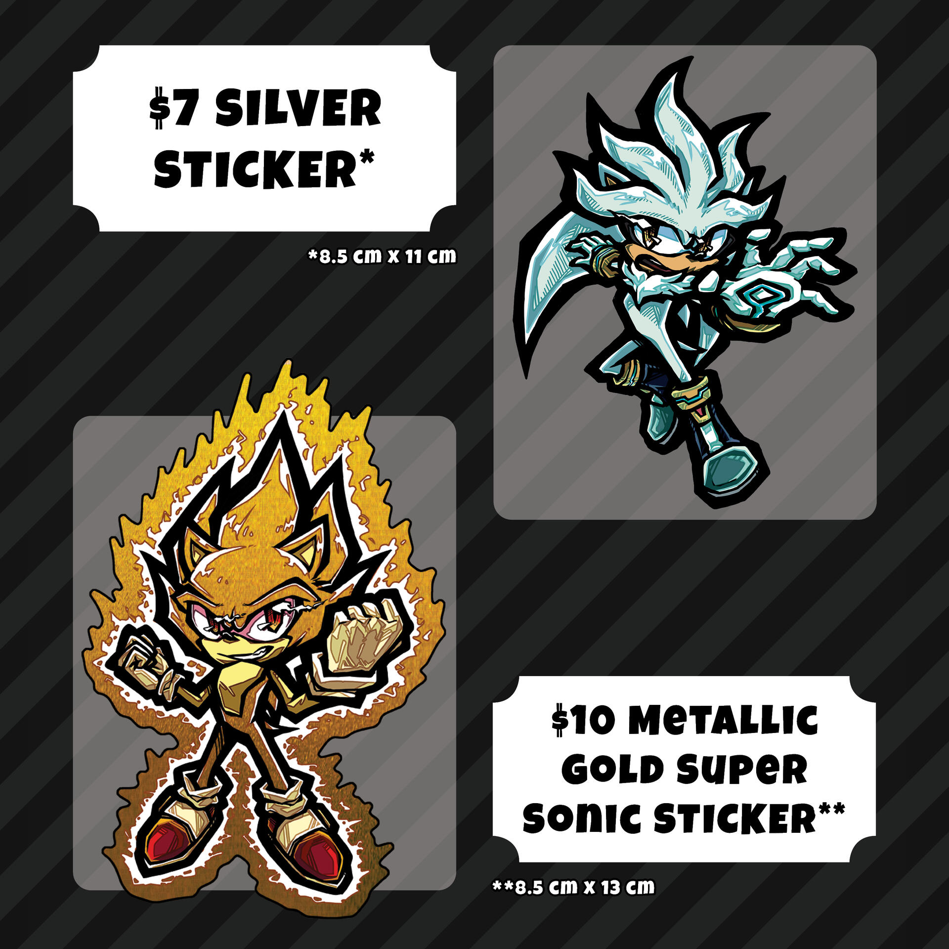 Super Sonic & Silver Sticker Super Sonic & Silver Sticker